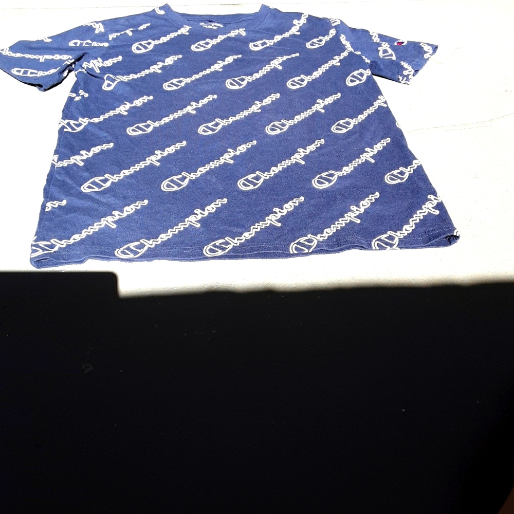 Dark Blue and White Women's champion Shirt